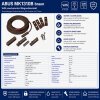 ABUS Ein Aufbau Öffnungsmelder VdS C Magnetkontakt braun IP68 für Alarmanlagen MK1310B