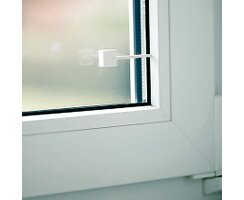 ABUS Glasbruchmelder FU7301W – Draht, potentialfrei, Fenster Sensor, 2 m Radius, weiß