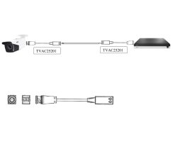 ABUS TVAC25201 Analog HD &Uuml;bertragungsset 2-Draht Netzwerkkabel Video&uuml;bertragung