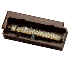 ABUS VT4000B 16 polig Lötverteiler AP VdS-C braun...