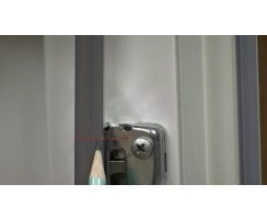 ABUS FOS550 / FOS650 Stangensets weiß 4W 150/150 cm für Fensterstangenschloss