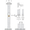 ABUS FOS 550 braun Stabiles Fenster-Stangenschloss Basisset VdS FOS550 B gleichschließend