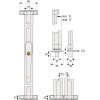 ABUS FOS550A W weiß Fensterstangenschloss mit Alarm AL0125