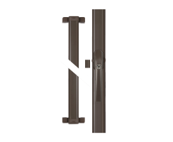 ABUS FOS550A B braun Fensterstangenschloss mit Alarm...