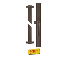 ABUS FOS550A B braun Fensterstangenschloss mit Alarm gleichschliessend