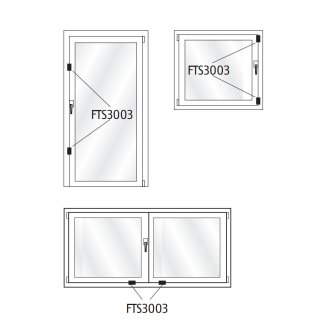 ABUS Fenster-Zusatzsicherung FTS3003 in Weiß 