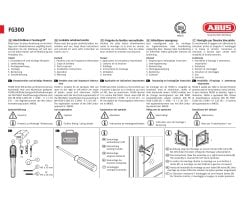 ABUS FG300 Fenstergriff Abschließbar Sicherung Braun AL0125