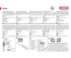 ABUS FG300 Fenstergriff Abschließbar Sicherung silberfarben AL0145