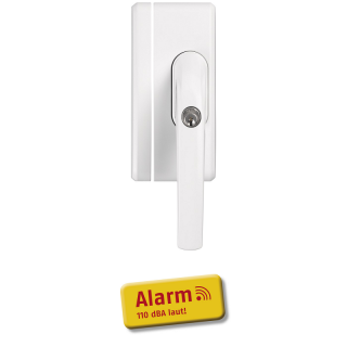 ABUS FO400A W weiß Alarm Fensterschloss mit 110 dB Sirene FO 400A Einbruchschutz