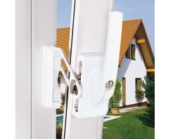 ABUS FO500N W weiß Fenster-Zusatzschloss mit Sperrbügel FO 500 N gleichschliessend