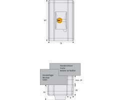 ABUS FTS99 W weiß VdS Automatisch verschließendes Fenster-Zusatzschloss