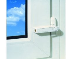 ABUS 2510 W weiß Zusatzschloss einflügelige Fenster Sicherung AL0089