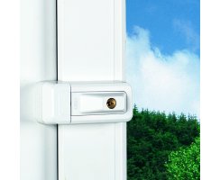 ABUS 3010 W weiß Kastenschloss Universal-Zusatzschloss Türen Fenster gleichschliessend