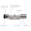 ABUS Seccor CodeLoxx Proximity Länge A:45/I:55 mm Aufbohrschutz Standard