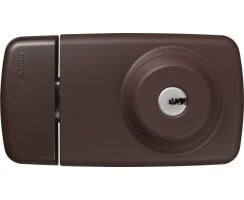 ABUS 7025 B EK Tür Zusatzschloss braun Gleichschließend Außenzylinder VdS KV356