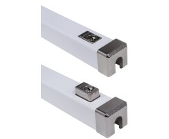 ABUS FPR217 Fenster-Panzerriegel VdS Einbruchschutz Mietobjekte Weiß 150 cm gleichschliessend