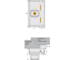 ABUS FTS96A weiß Fenster-Zusatzsicherung mit Alarm universal verwendbar