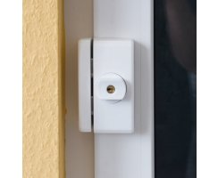 ABUS FTS96A weiß Fenster-Zusatzsicherung mit Alarm universal verwendbar gleichschliessend