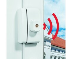ABUS FTS96A braun Fenster-Zusatzsicherung mit Alarm universal verwendbar AL0089