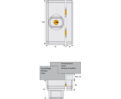 ABUS FTS96A braun Fenster-Zusatzsicherung mit Alarm universal verwendbar AL0089