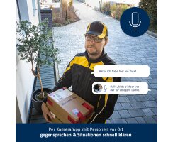 ABUS WLAN Licht Außen-Kamera PPIC46520 2K LED Außenleuchte IP66 WLAN