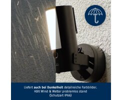 ABUS WLAN Licht Außen-Kamera PPIC46520 2K LED Außenleuchte IP66 WLAN