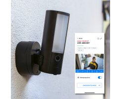 ABUS WLAN Licht Außen-Kamera PPIC46520 2K LED Außenleuchte IP66 WLAN