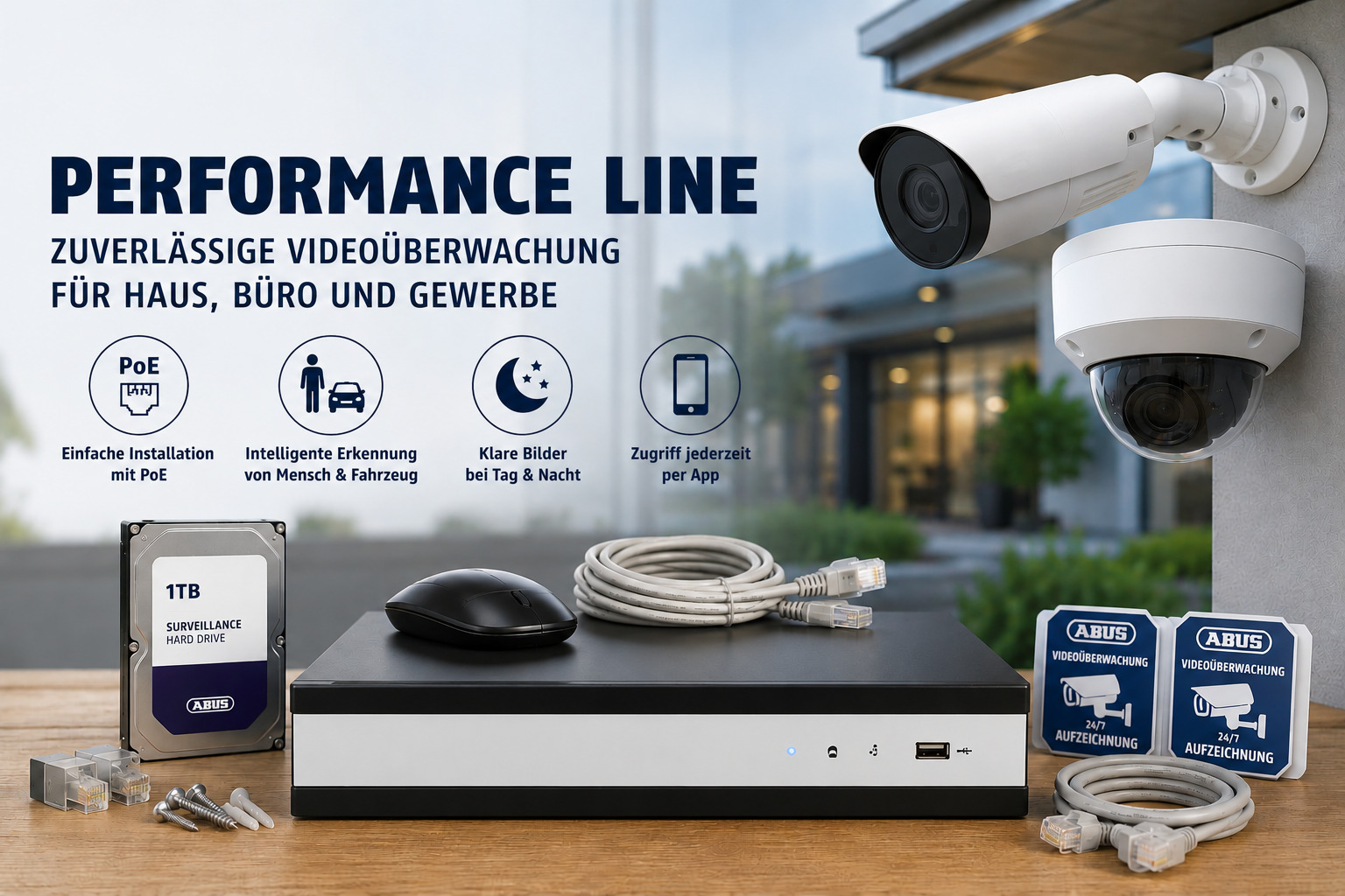 Videoüberwachung für Haus, Büro und Gewerbe